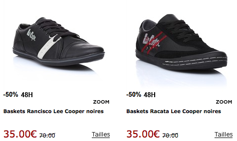 chaussure hommes lee cooper